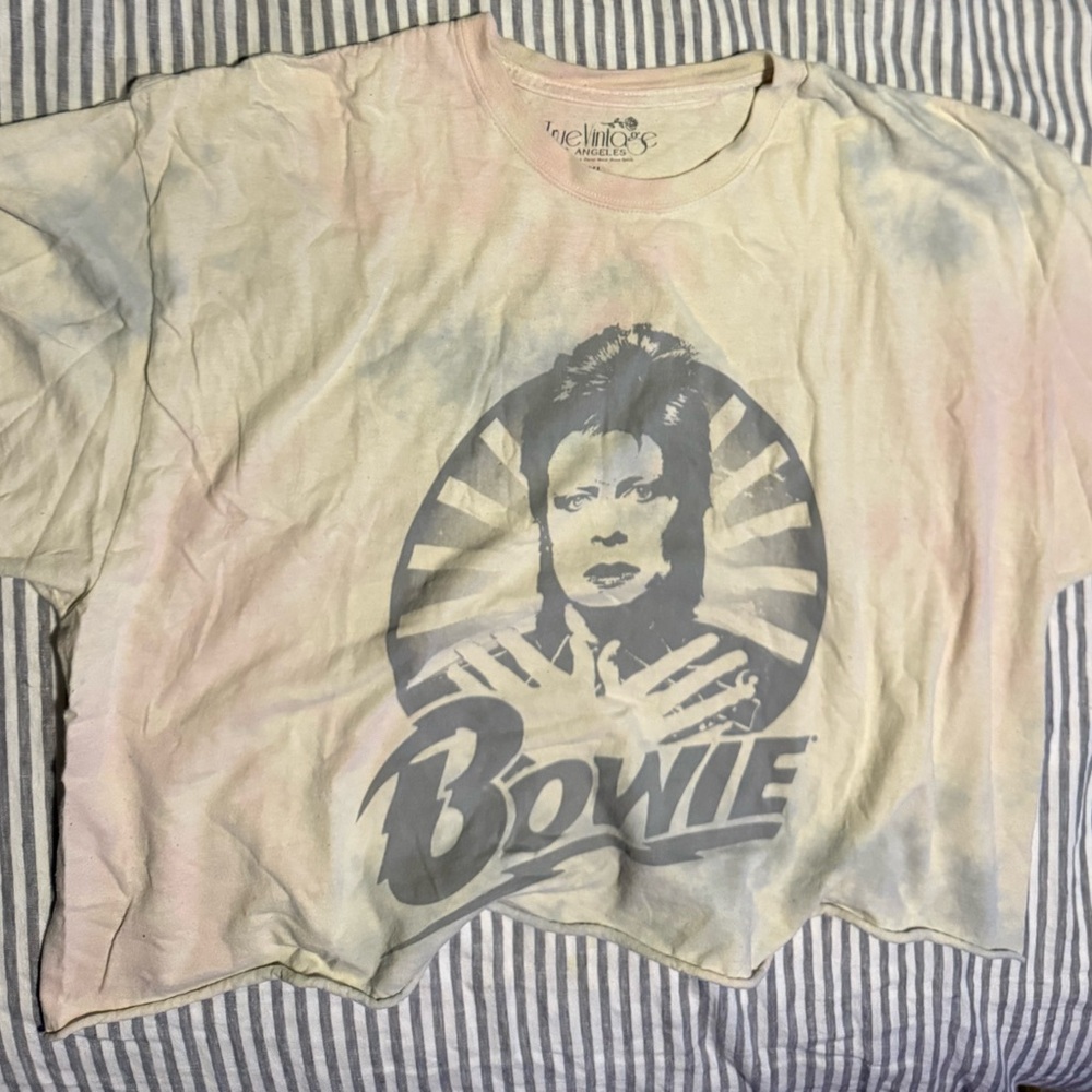 Pastel tye dye David Bowie Graphic Tee